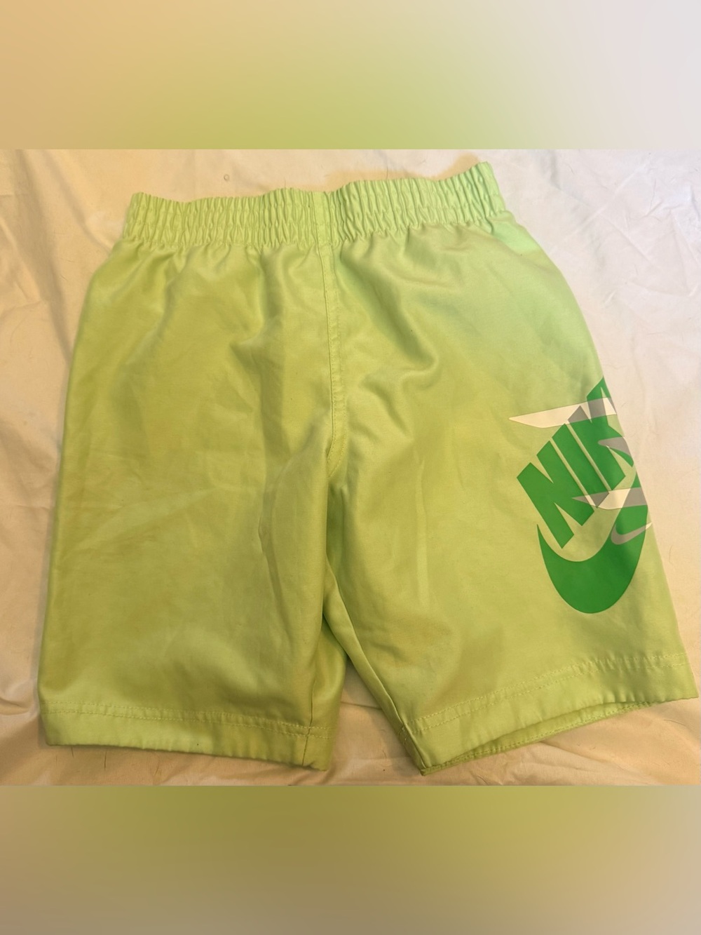 Nike Green Graphic Athletic Shorts Youth size 6/7